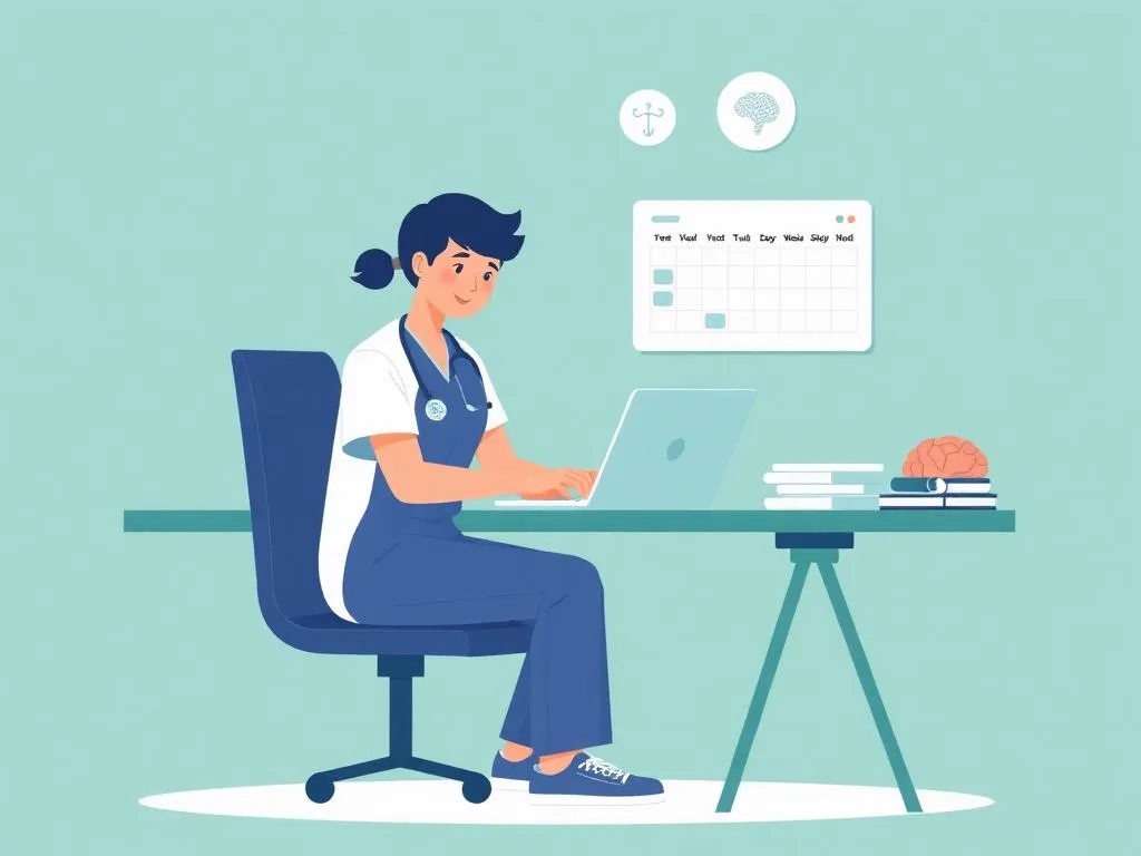 Estudante de medicina organizando seu plano de estudos para o ENAMED e ENARE
